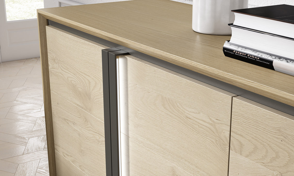 Eva - Enfilade 4 portes GM avec éclairage 